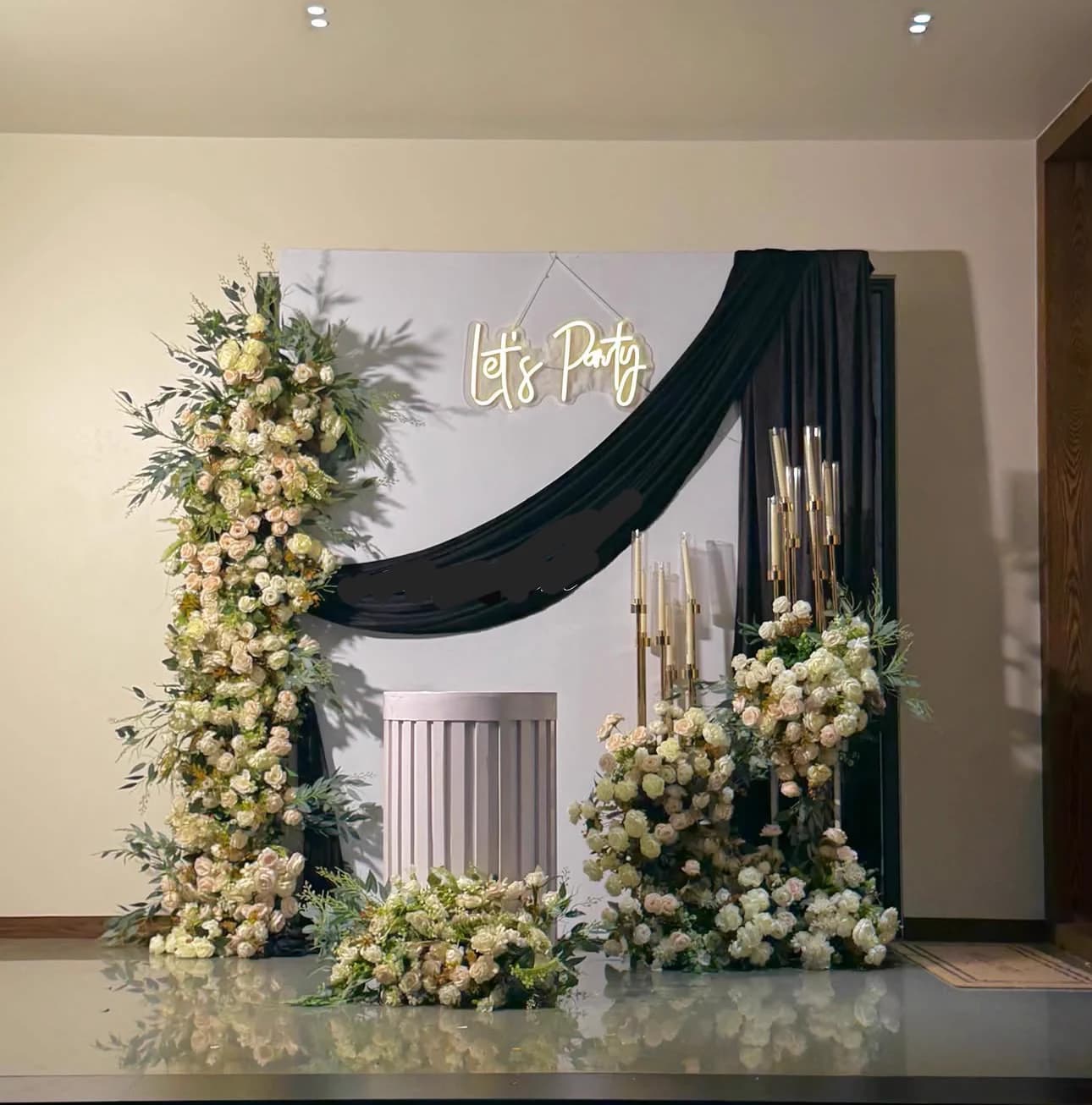 Intricate Floral Mandap Canopy
